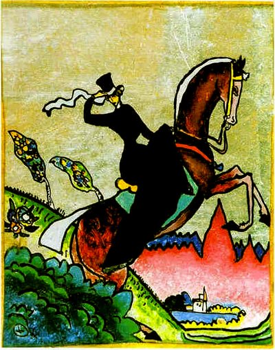 Una amazona montando de Wassily Kandinsky